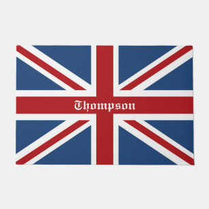 Felpudo Bandera de encargo clásica de Union Jack Reino