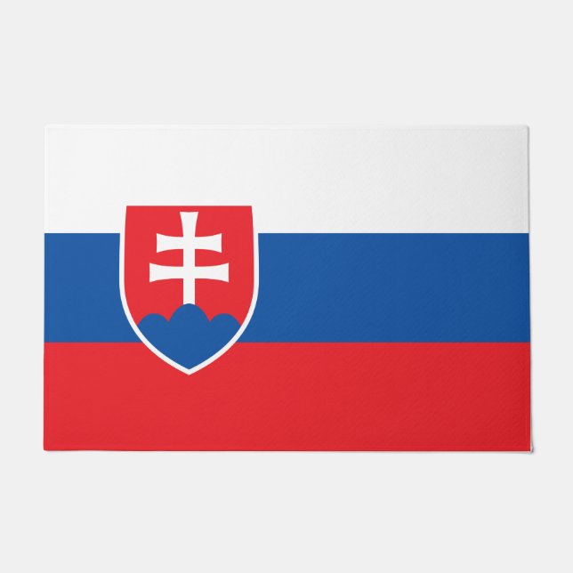 Felpudo Bandera de Eslovaquia (Anverso)