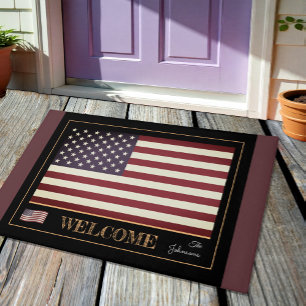 Felpudo Bandera de Estados Unidos y Estados Unidos - Estat