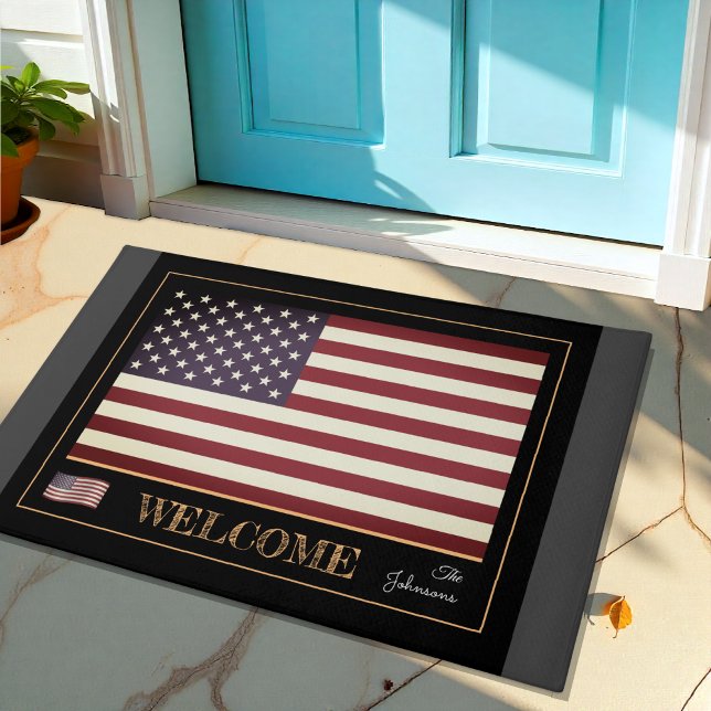 Felpudo Bandera de Estados Unidos y Estados Unidos - Estat (Subido por el creador)