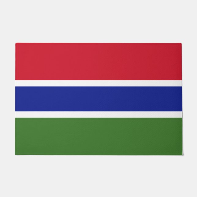 Felpudo Bandera de Gambia (Anverso)