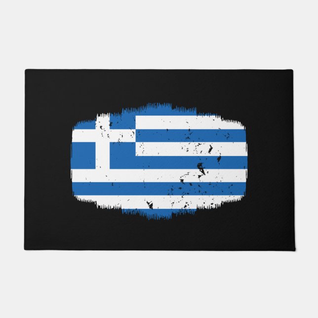 Felpudo Bandera de Grecia (Anverso)