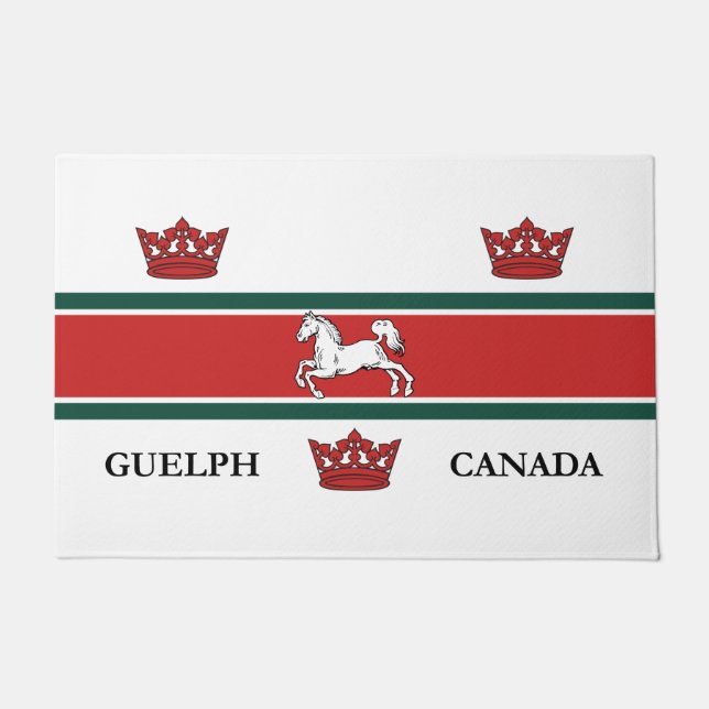 Felpudo Bandera de Guelph (Ontario, Canadá) (Anverso)