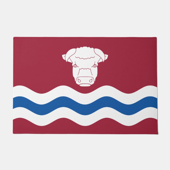 Felpudo Bandera de Herefordshire (condado del Reino Unido) (Anverso)