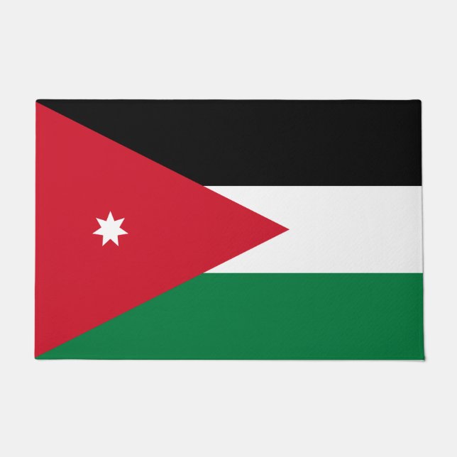 Felpudo Bandera de Jordania (Anverso)