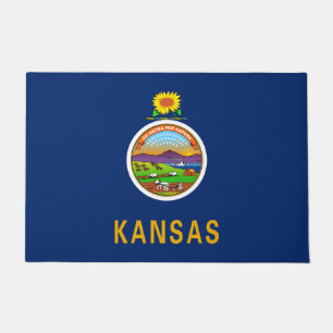 Felpudo Bandera de Kansas