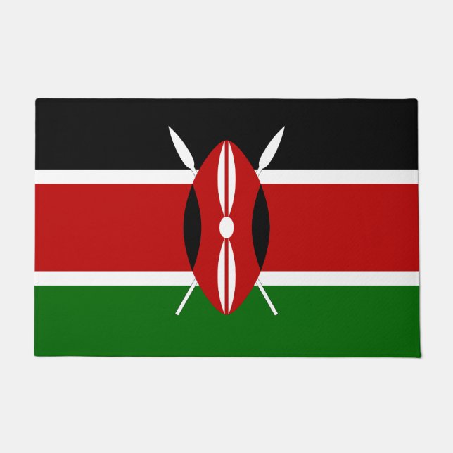 Felpudo bandera de Kenia (Anverso)
