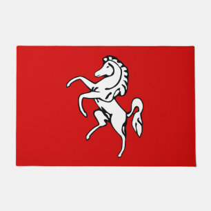 Felpudo Bandera de Kent (caballo blanco) (condado de Ingla