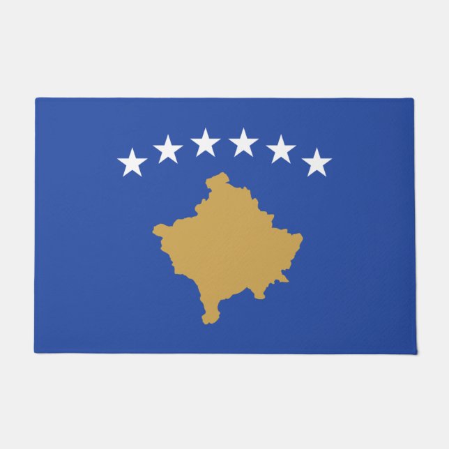 Felpudo Bandera de Kosovo (Anverso)