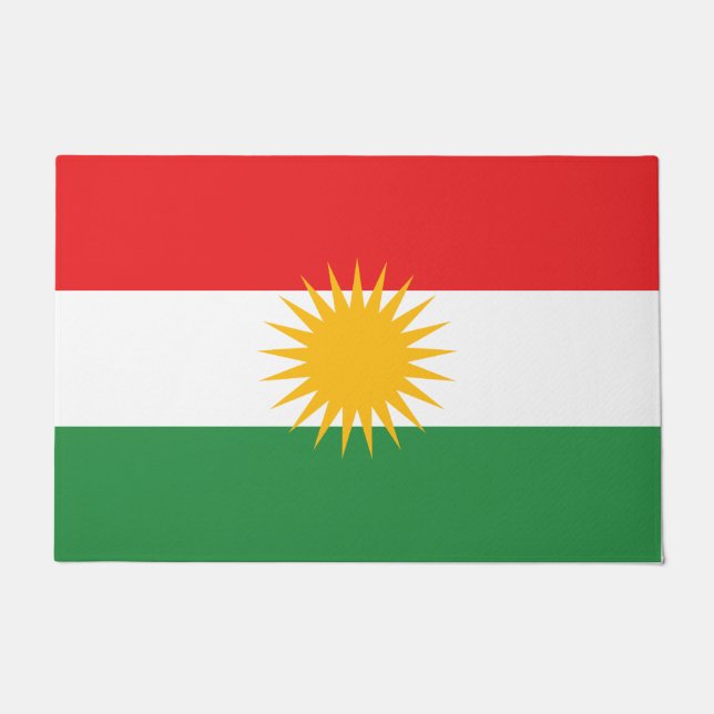 Felpudo Bandera de Kurdistán (Anverso)