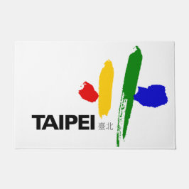 Felpudo Bandera de la ciudad de Taipei (Taiwán)
