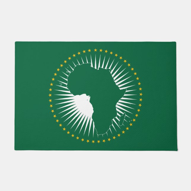 Felpudo Bandera de la Unión Africana (África) (Panafrica) (Anverso)