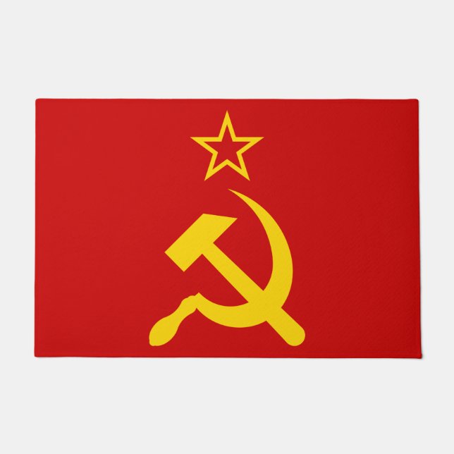 Felpudo Bandera de la URSS - Bandera de la Unión Soviética (Anverso)