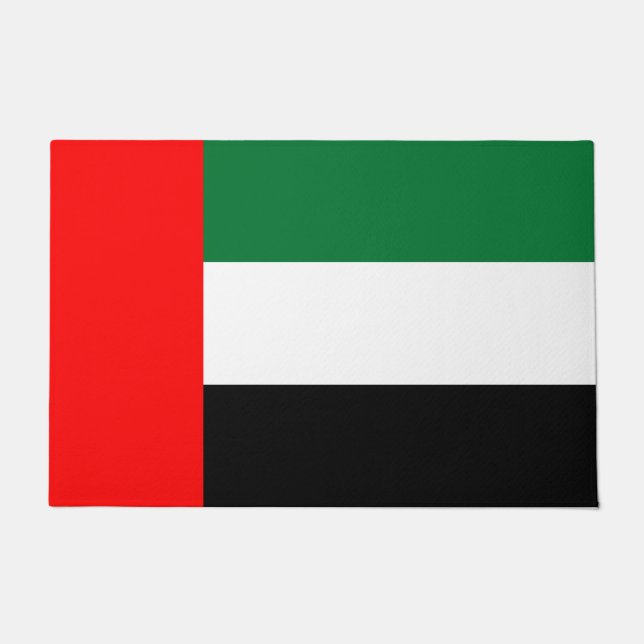 Felpudo Bandera de los Emiratos Árabes Unidos (EAU) (Anverso)