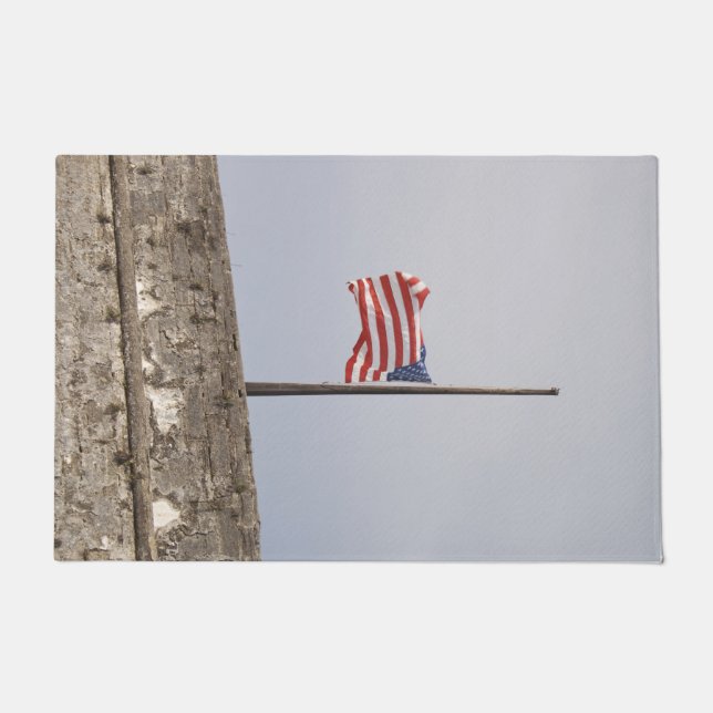 Felpudo Bandera de los Estados Unidos a media asta (Estado (Anverso)