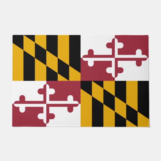 Felpudo Bandera de Maryland (Estado de los Estados Unidos) (Anverso)