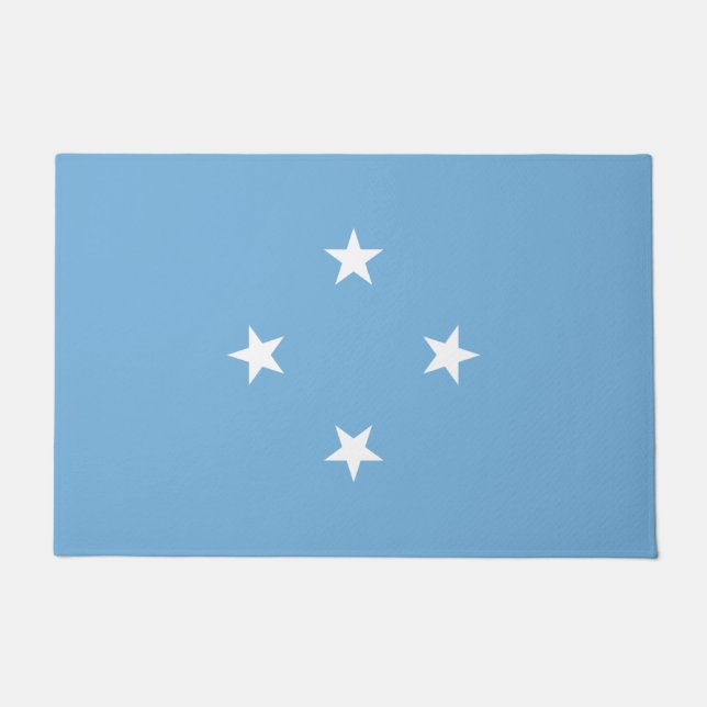 Felpudo Bandera de Micronesia (Estados Federados de Micron (Anverso)