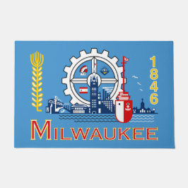 Felpudo Bandera de Milwaukee (Wisconsin)