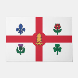 Felpudo Bandera de Montreal (Quebec, Canadá)