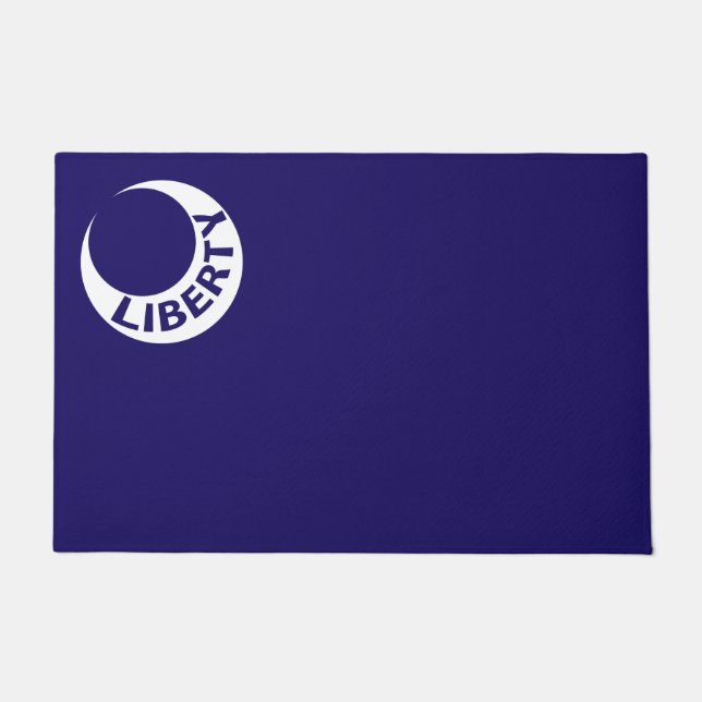 Felpudo Bandera de Moultrie (Libertad) (Historia de los Es (Anverso)