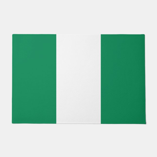 Felpudo Bandera de Nigeria (Anverso)