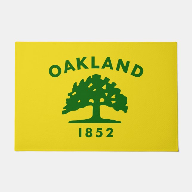 Felpudo Bandera de Oakland (California) (Anverso)