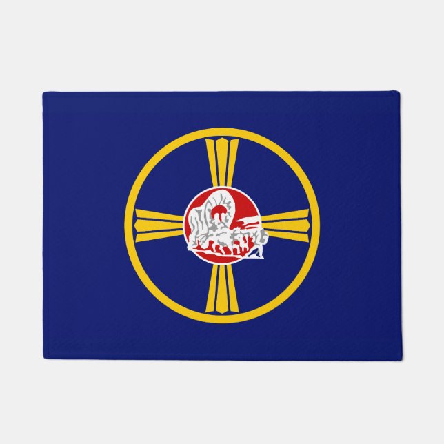 Felpudo Bandera de Omaha (Nebraska) (Anverso)