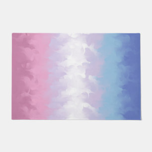 Felpudo Bandera de Orgullo Bigender Boho Pastel Esponjosa