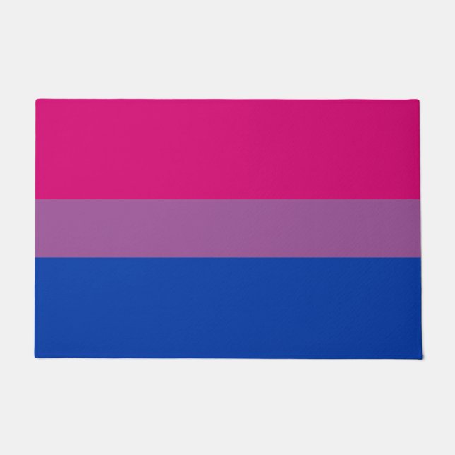 Felpudo Bandera de orgullo bisexual (Anverso)