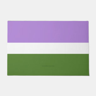 Felpudo Bandera de orgullo genderqueer de SlipperyJoe's la