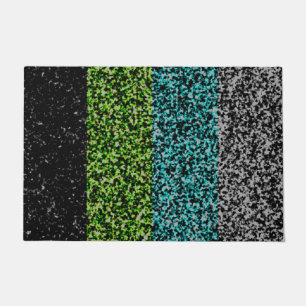 Felpudo Bandera de Orgullo Quoiromántico Abstracta Ruidosa