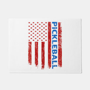 Felpudo Bandera de Pickleball - Jugando Paddleball Pickleb