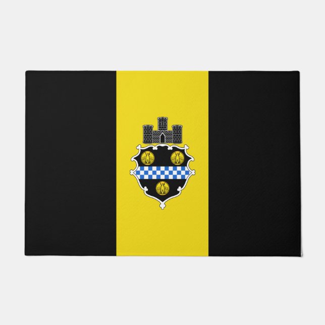 Felpudo Bandera de Pittsburgh (Pennsylvania) (Anverso)