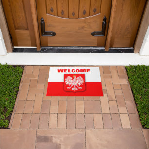 Felpudo Bandera de Polonia Patriótica Polska Viaje Águila