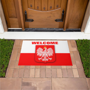 Felpudo Bandera de Polonia Patriótica Polska Viaje Águila