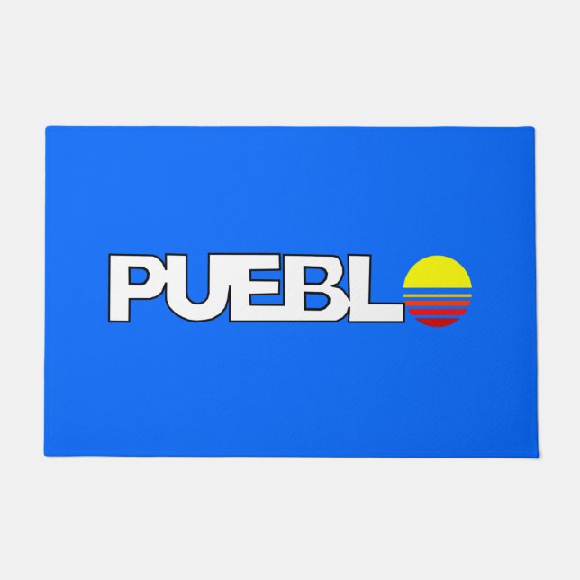 Felpudo Bandera de Pueblo (Colorado) (Anverso)