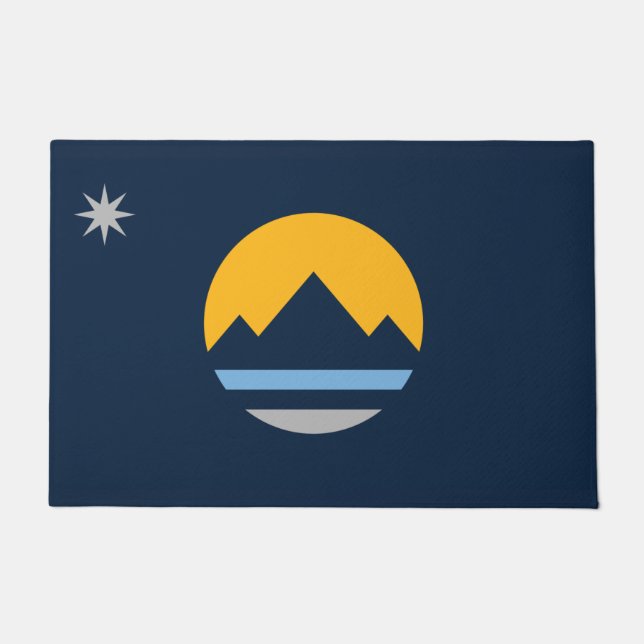 Felpudo Bandera de Reno (ciudad de Nevada) (Anverso)