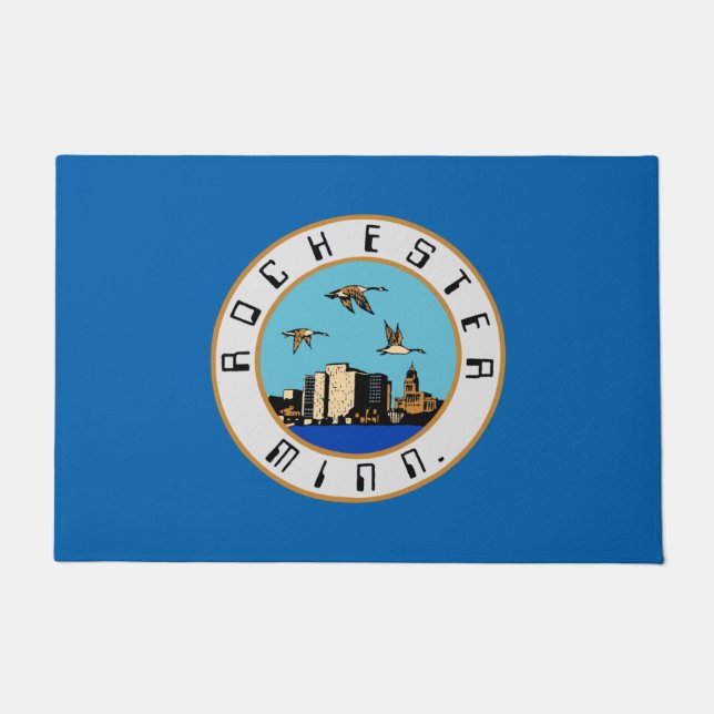 Felpudo Bandera de Rochester (Minnesota) (Anverso)