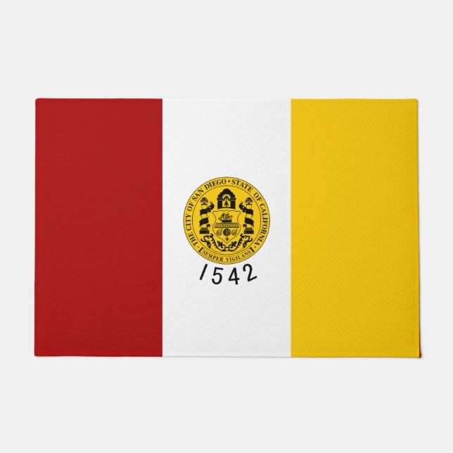 Felpudo Bandera de San Diego (California) (Anverso)