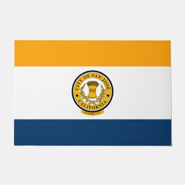 Felpudo Bandera de San José (California) (Anverso)