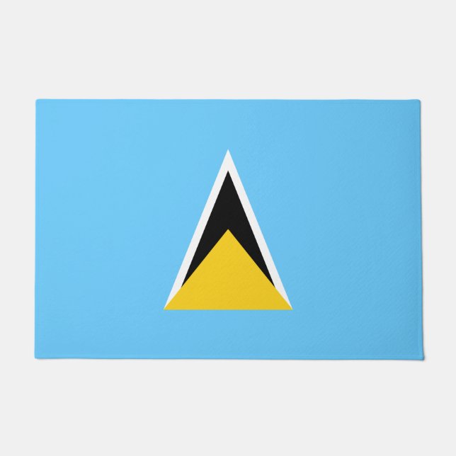 Felpudo Bandera de Santa Lucía (Santa Lucía) (Caribe) (Anverso)