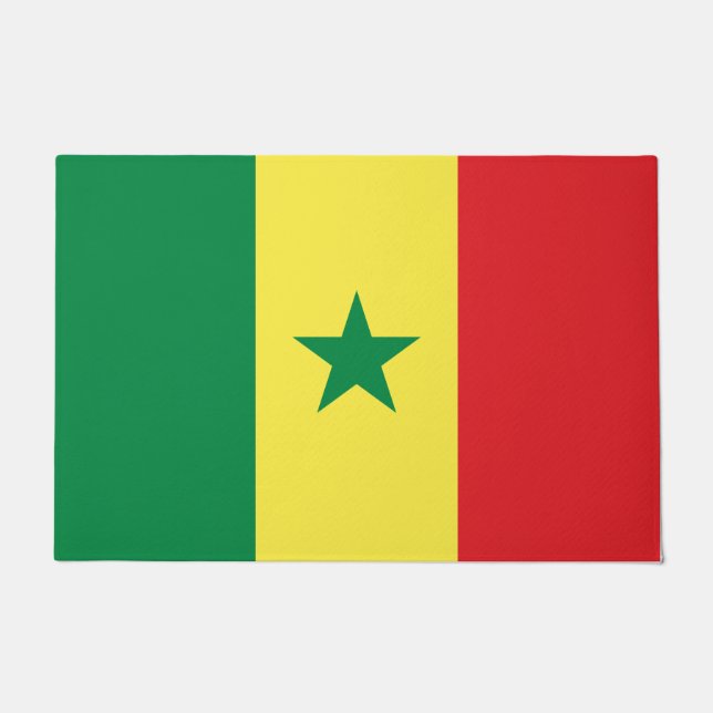 Felpudo Bandera de Senegal (Anverso)