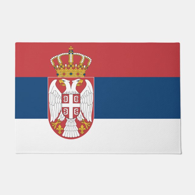 Felpudo Bandera de Serbia (Anverso)