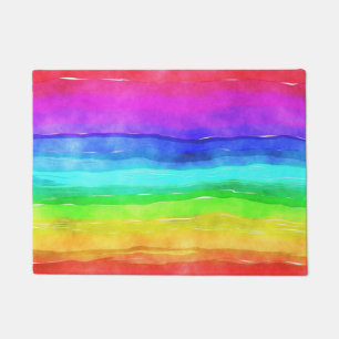 Felpudo Bandera de símbolo del orgullo que da un carácte