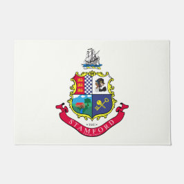 Felpudo Bandera de Stamford (Connecticut)