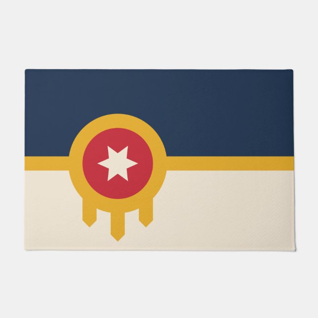 Felpudo Bandera de Tulsa (Oklahoma) (Anverso)