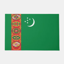 Felpudo Bandera de Turkmenistán (Turkmenistán)