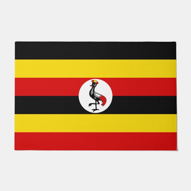 Felpudo Bandera de Uganda (Anverso)