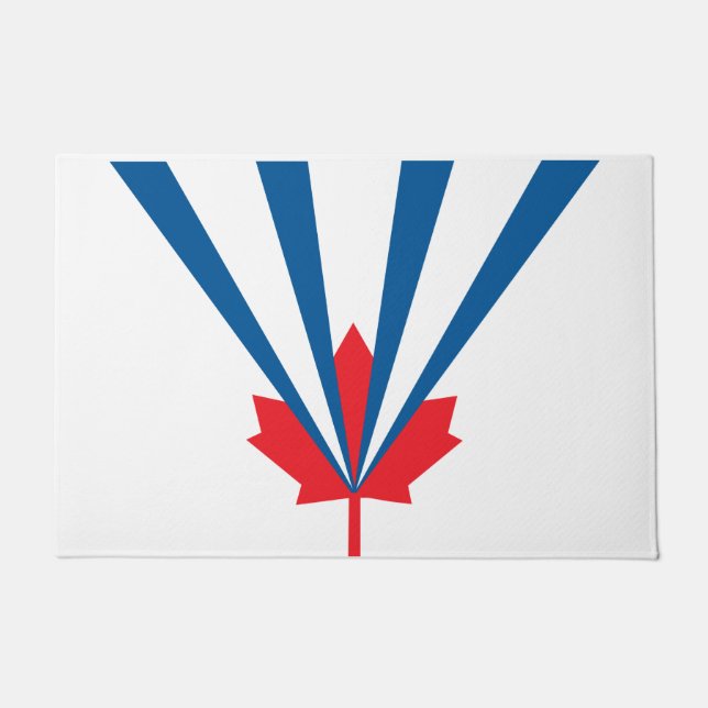 Felpudo Bandera de Vaughan (Ontario, Canadá) (Anverso)