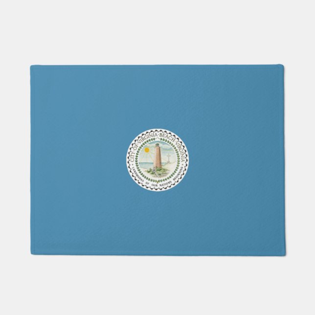 Felpudo Bandera de Virginia Beach (Virginia, Estados Unido (Anverso)